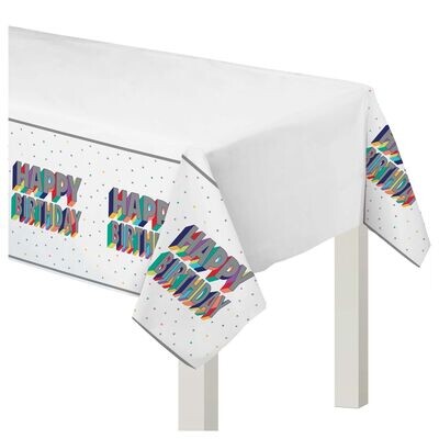 Here&#39;s To Your Birthday Plastic Table Cover