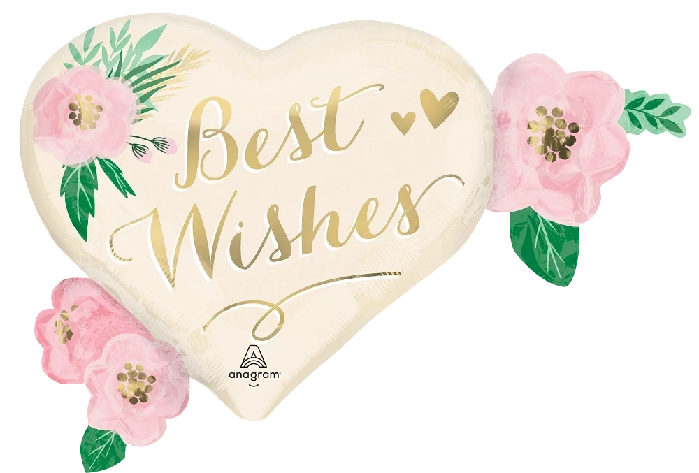 Foil balloon - Best Wishes - Super Shape