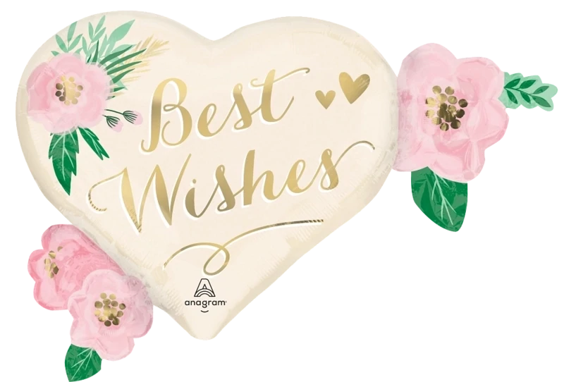 Foil balloon - Best Wishes - Super Shape
