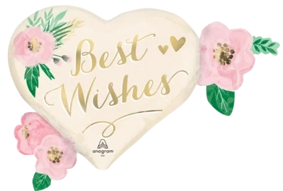 Foil balloon - Best Wishes - Super Shape