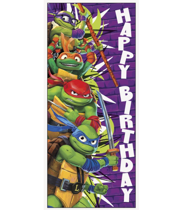 TMNT Mutant Mayhem Door Poster  27&quot; x 60&quot;