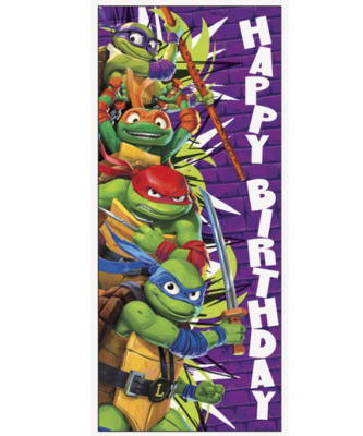TMNT Mutant Mayhem Door Poster  27&quot; x 60&quot;