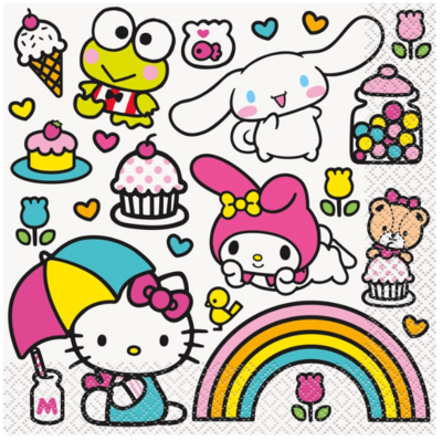 Hello Kitty &amp; Friends Luncheon Napkins 16ct