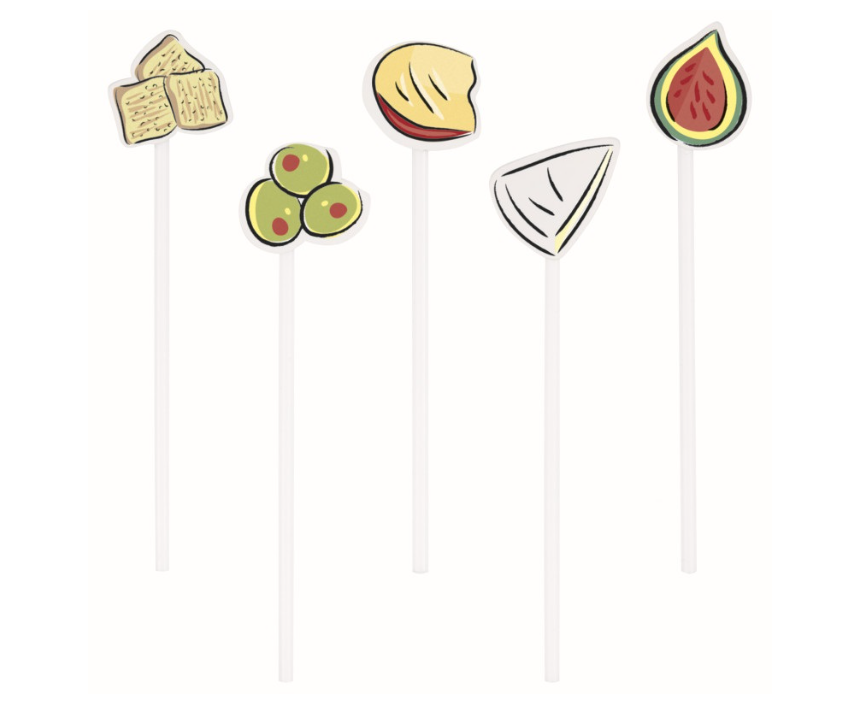 Assorted Wine Night Charcuterie Food Picks 20ct