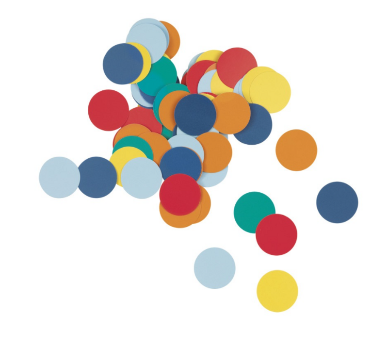 Assorted Jumbo Dot Paper Confetti 2oz