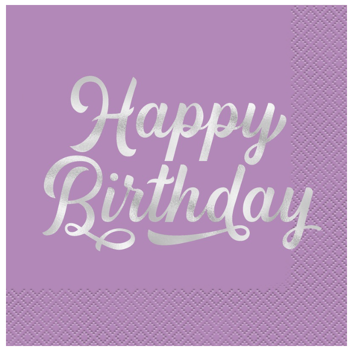 Bold Birthday Luncheon Napkins 16ct