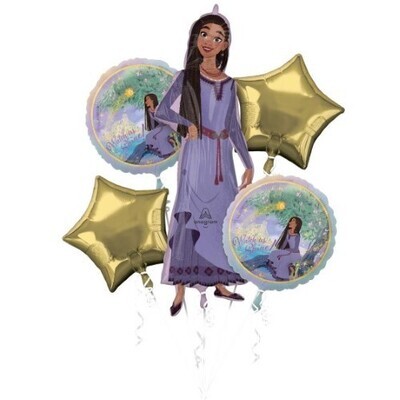 Foil Balloon - Disney wish - Bouquet of 5