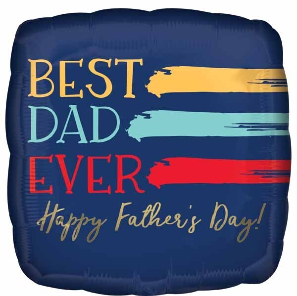 PAINTED BEST DAD HFD 18&quot; SQR