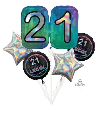 Finally 21 Bday Bouquet - 5 pk