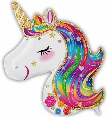 UNICORN HEAD 36&quot; SHAPE FOIL