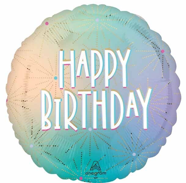 PASTEL DREAM HBD 18&quot; RND