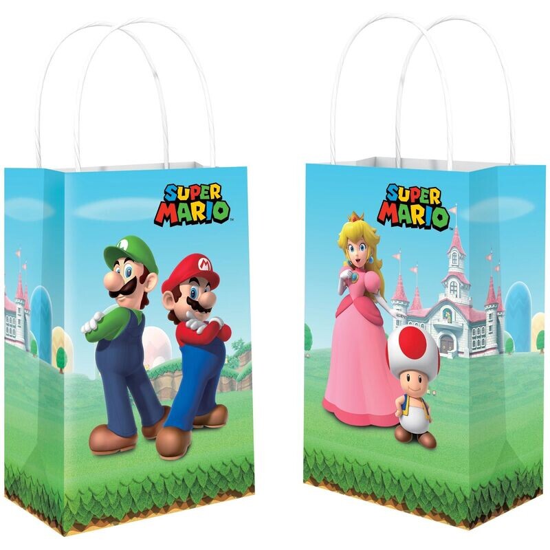 Super Mario Brothers™ Brothers Printed Paper Kraft Bags