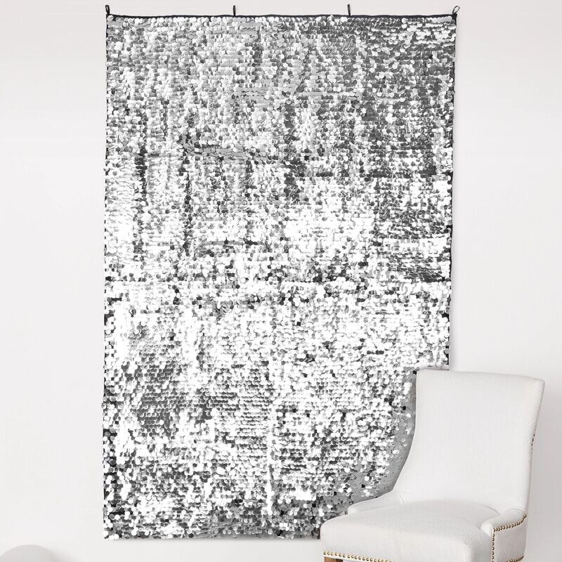 Sequin Backdrop - Silver