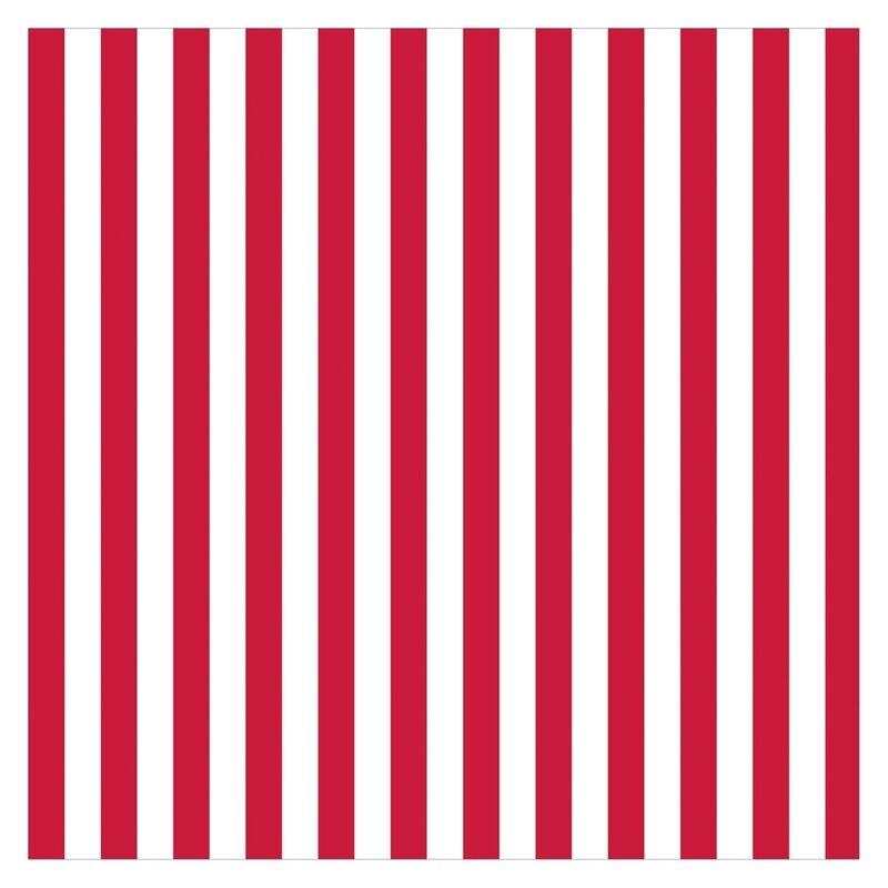 * Stripe - Red Printed Jumbo Gift Wrap w/Hang Tab