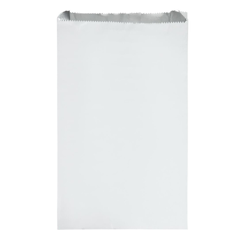 Bags - Wax -Cookies - White - Paper (6&quot;x2&quot;x9&quot;) 100PK