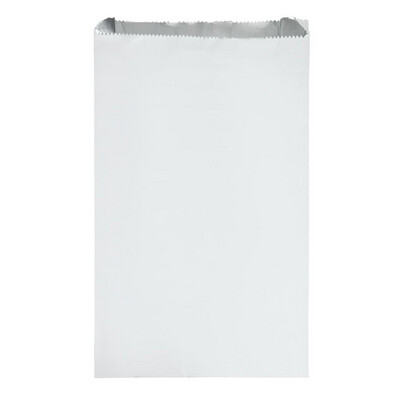 Bags - Wax -Cookies - White - Paper (6&quot;x2&quot;x9&quot;) 100PK