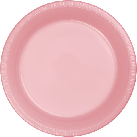 Plastic Plates 20pc Classic Pink (Discontinued) 10 1/4&quot;