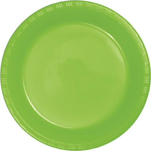 Plastic Plates 20pc Fresh Lime 10 1/4&quot;