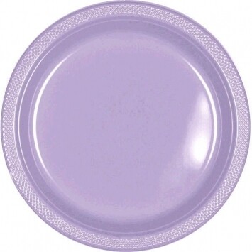 Plastic Plates 20pc Lavender 10 1/4&quot;