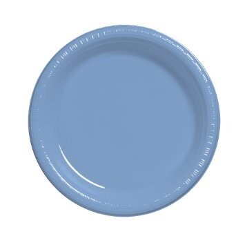 Plastic Plates 20pc Periwinkle (Discontinued) 10 1/4&quot;