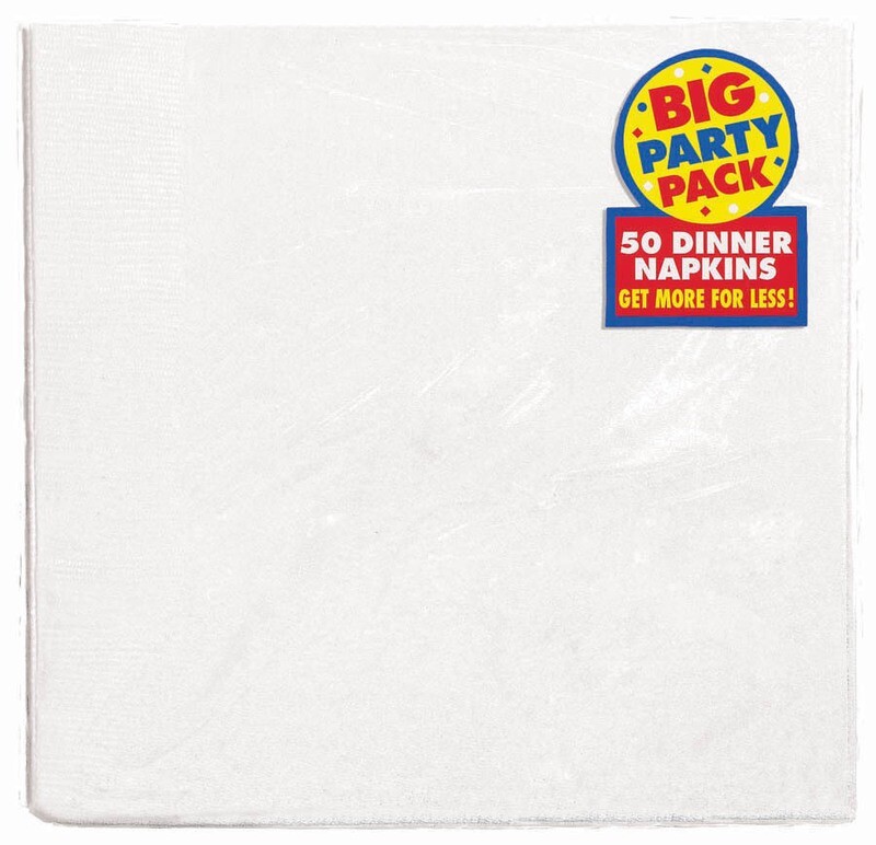Napkins 50pc Frosty White 15 3/4&quot; X 15 3/4&quot;