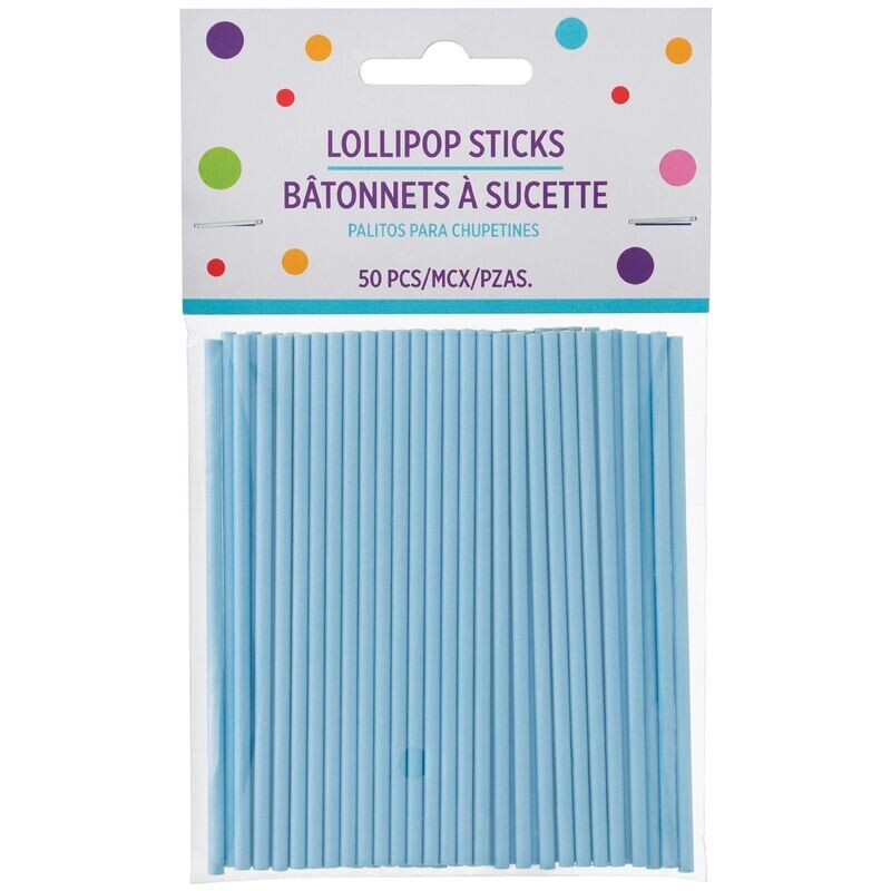 Blue Lollipop Sticks