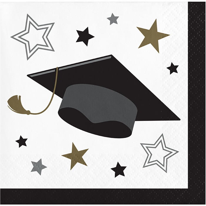 Napkins - BEV - Grad Glamor - 16PK - 2PLY