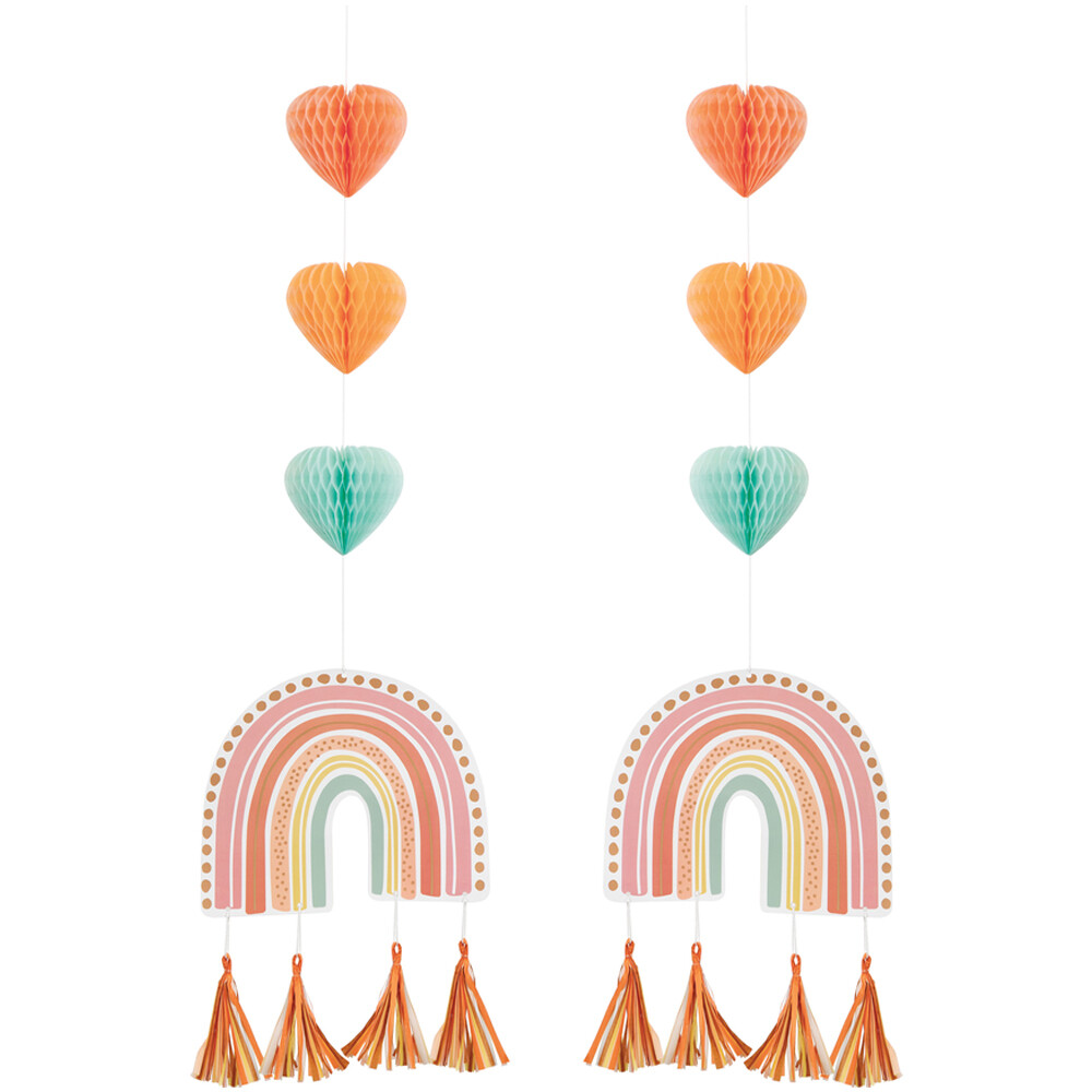 Hanging Cutouts - Boho Rainbow
