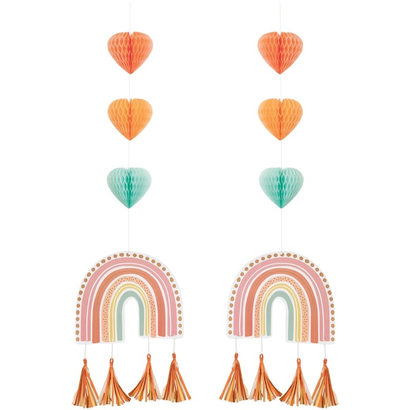 Hanging Cutouts - Boho Rainbow