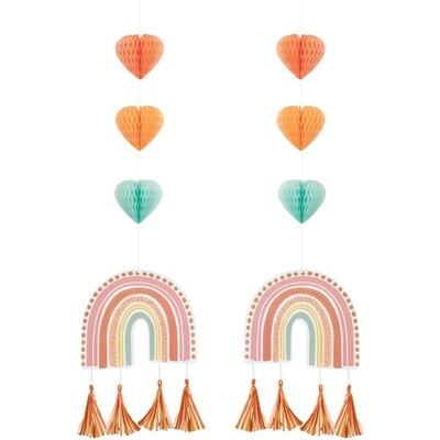 Hanging Cutouts - Boho Rainbow