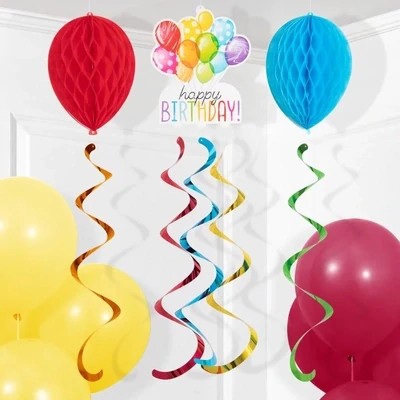 Hanging Decoration - Balloon Bash - 3pcs