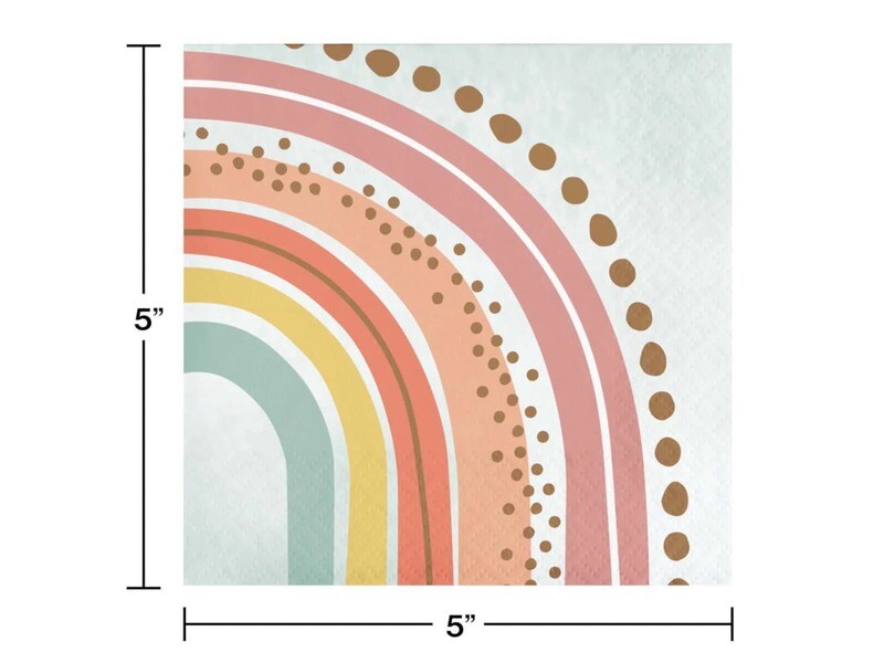 Napkins Bev - Boho Rainbow