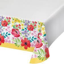 Table Cover - Spring Poppies - 54&quot; X 102&quot;
