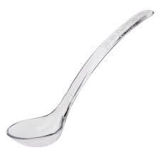 Packaged Serving Spoon, 12&quot; - Clear
