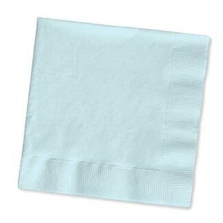 Napkins 50pc Pastel Blue 12 7/8 X 12 7/8&quot;