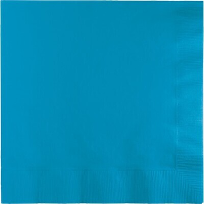 Napkins 50pc Turquoise 12 7/8 X 12 7/8&quot;
