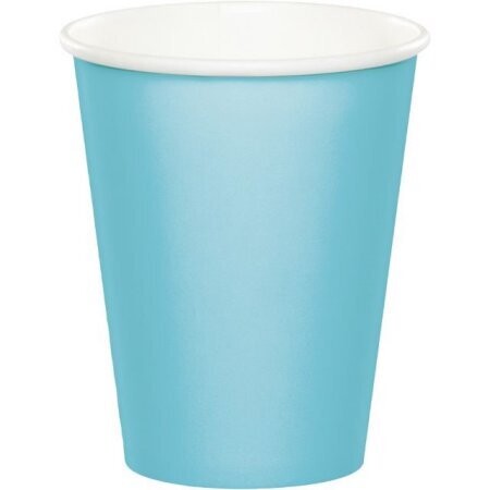 Paper Cups - orange Pastel Blue 24pc