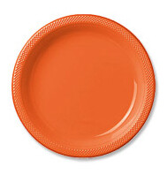 Plastic Plates 20pc Orange Peel 7&quot;