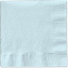 Napkins 50pc Pastel Blue2 9 7/8&quot; X 9 7/8&quot;