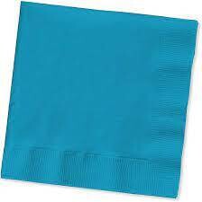 Napkins 50pc Turquoise 9 7/8&quot; X 9 7/8&quot;