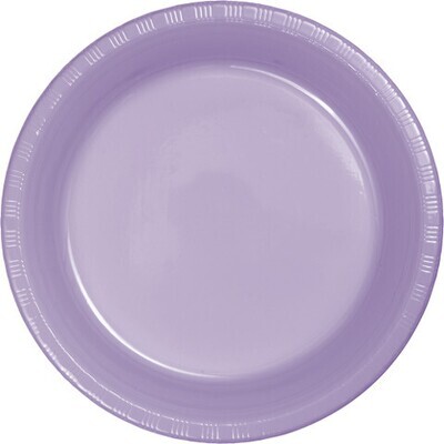 Plastic Plates 20pc Luscious Lavender 7&quot;
