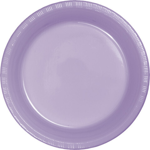 Plastic Plates 20pc Luscious Lavender 7&quot;