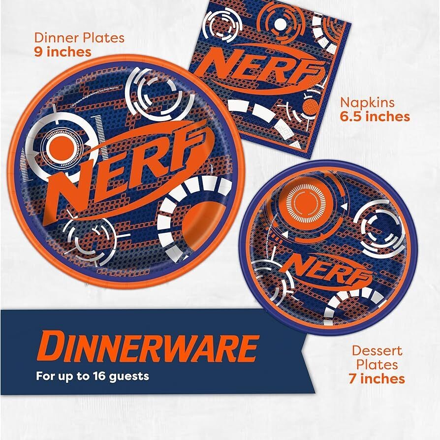 Plates - BEV - Nerf - 6.75&quot; - 8PCS
