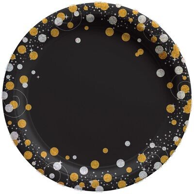 Sparkling Celebration Round Plates
