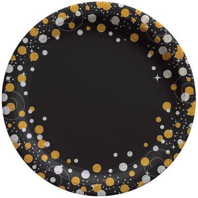 Sparkling Celebration Round Plates