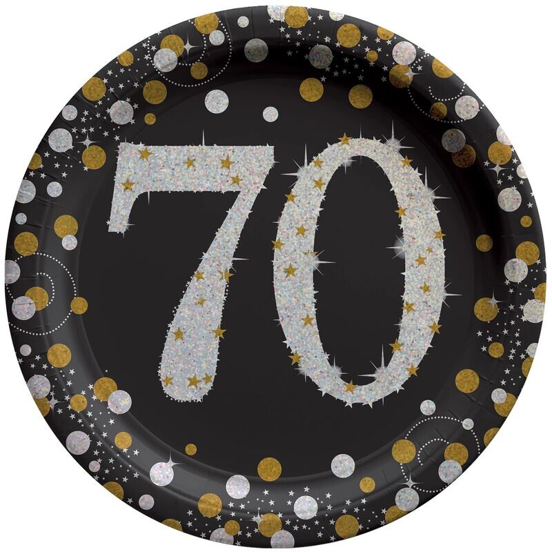 Sparkling Celebration 70 Round Plates