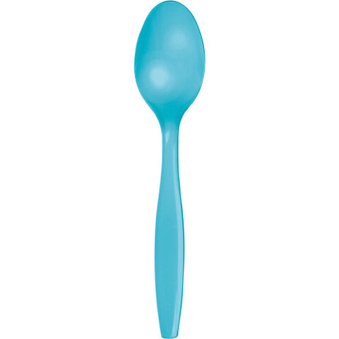 Plastic Spoons Bermuda Blue 20pc