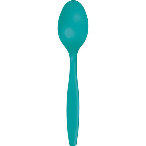 Plastic Spoons Tropical Teal (Discontinued) 20pc