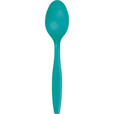 Plastic Spoons Tropical Teal (Discontinued) 20pc