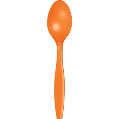 Plastic Spoons Sunkissed Orange (Discontinued) 20pc